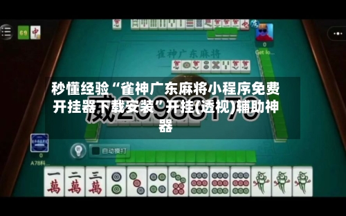 秒懂经验“雀神广东麻将小程序免费开挂器下载安装	”开挂(透视)辅助神器-第2张图片
