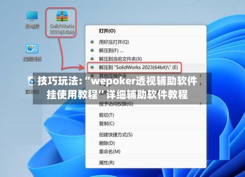 技巧玩法:“wepoker透视辅助软件挂使用教程”详细辅助软件教程-第2张图片