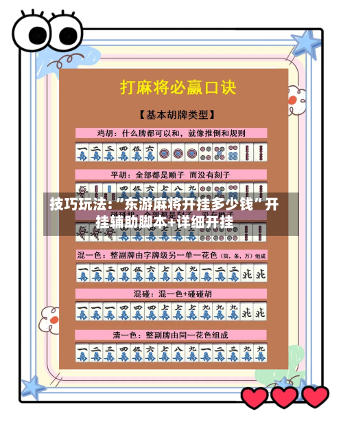 技巧玩法:“东游麻将开挂多少钱”开挂辅助脚本+详细开挂