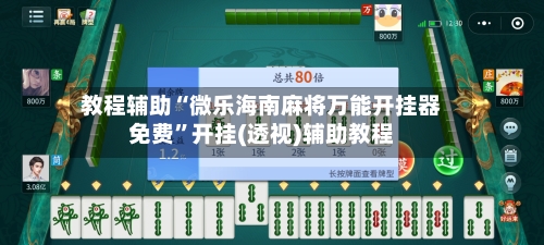 教程辅助“微乐海南麻将万能开挂器免费”开挂(透视)辅助教程-第3张图片