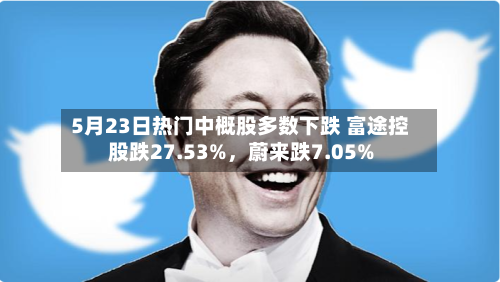 5月23日热门中概股多数下跌 富途控股跌27.53%	，蔚来跌7.05%-第2张图片