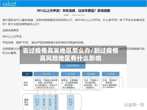 去过疫情高发地区怎么办/到过疫情高风险地区有什么影响-第2张图片