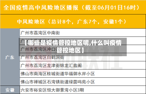 【哪些是疫情管控地区呢,什么叫疫情管控地区】-第2张图片