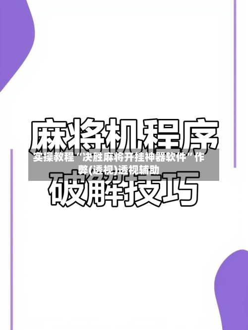 实操教程“决胜麻将开挂神器软件	”作弊(透视)透视辅助-第2张图片