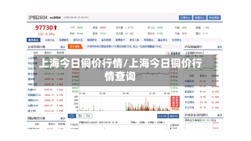 上海今日铜价行情/上海今日铜价行情查询-第2张图片