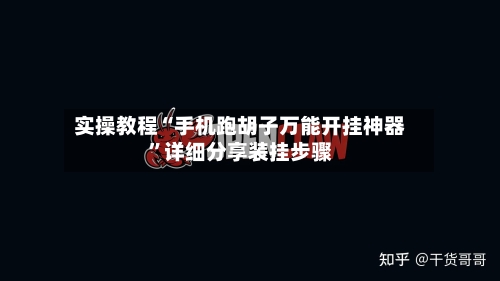 实操教程“手机跑胡子万能开挂神器”详细分享装挂步骤