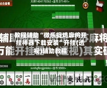 教程辅助“微乐捉鸡麻将开挂神器下载安装”开挂(透视)辅助教程