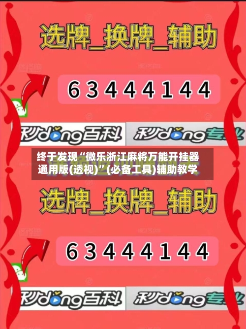 终于发现“微乐浙江麻将万能开挂器通用版(透视)”(必备工具)辅助教学-第3张图片