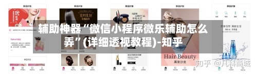 辅助神器“微信小程序微乐辅助怎么弄”(详细透视教程)-知乎-第3张图片