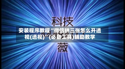 安装程序教程“微信拼三张怎么开透视(透视)”(必备工具)辅助教学-第2张图片