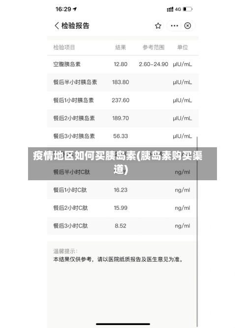 疫情地区如何买胰岛素(胰岛素购买渠道)