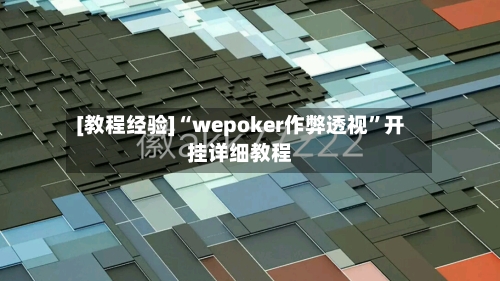 [教程经验]“wepoker作弊透视	”开挂详细教程-第2张图片