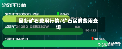 最新矿石费用行情/矿石实时费用查询-第3张图片