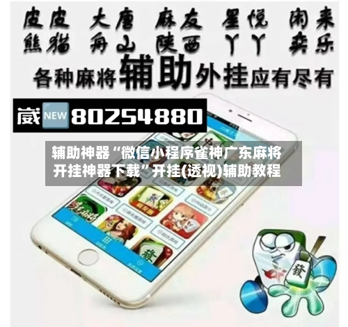 辅助神器“微信小程序雀神广东麻将开挂神器下载”开挂(透视)辅助教程