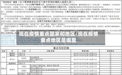 现在疫情重点国家和地区/现在疫情重点地区是哪里