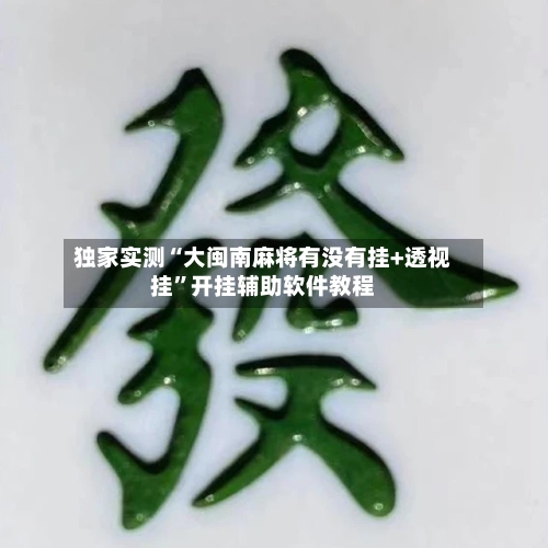 独家实测“大闽南麻将有没有挂+透视挂	”开挂辅助软件教程-第2张图片