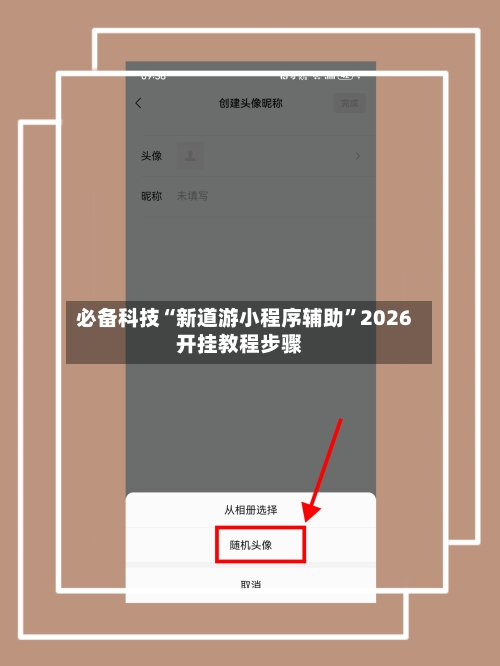 必备科技“新道游小程序辅助”2026开挂教程步骤