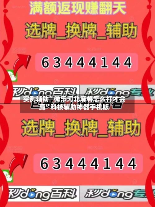 实测辅助”微乐河北麻将怎么打才会赢”科技辅助神器手机版-第2张图片