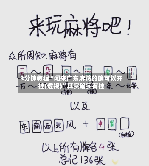 3分钟教程“闲来广东麻将的确可以开挂(透视)”其实确实有挂-第2张图片