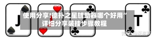使用分享!德扑之星辅助器哪个好用	”详细分享装挂步骤教程-第3张图片