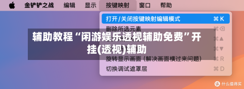 辅助教程“闲游娱乐透视辅助免费”开挂(透视)辅助