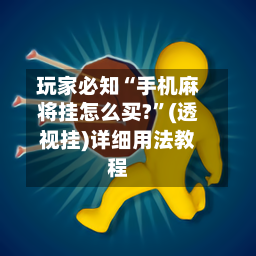 玩家必知“手机麻将挂怎么买?”(透视挂)详细用法教程-第2张图片