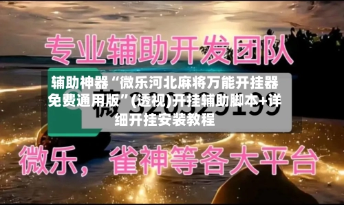 辅助神器“微乐河北麻将万能开挂器免费通用版”(透视)开挂辅助脚本+详细开挂安装教程-第3张图片