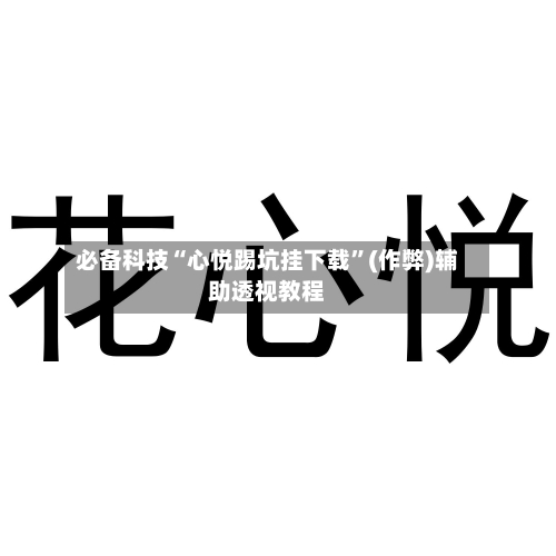 必备科技“心悦踢坑挂下载”(作弊)辅助透视教程