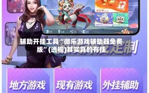 辅助开挂工具“微乐游戏辅助器免费版	”(透视)其实真的有挂-第2张图片