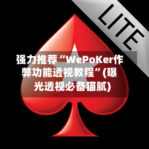 强力推荐“WePoKer作弊功能透视教程”(曝光透视必备猫腻)-第2张图片