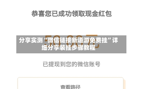 分享实测“微信链接新道游免费挂	”详细分享装挂步骤教程-第2张图片