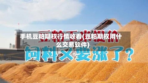 手机豆粕期权行情收看(豆粕期权用什么交易软件)-第2张图片