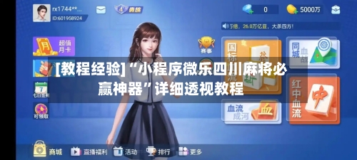 [教程经验]“小程序微乐四川麻将必赢神器”详细透视教程-第2张图片