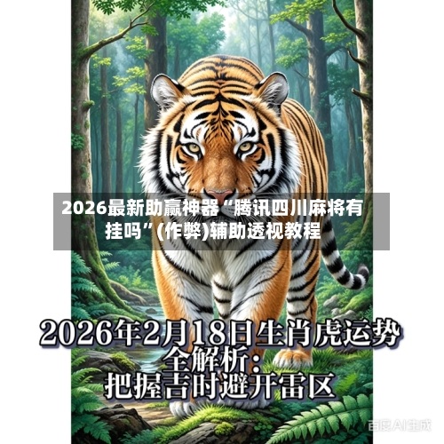 2026最新助赢神器“腾讯四川麻将有挂吗	”(作弊)辅助透视教程-第2张图片
