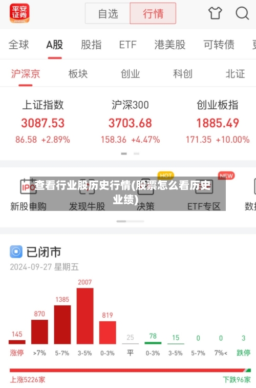查看行业股历史行情(股票怎么看历史业绩)