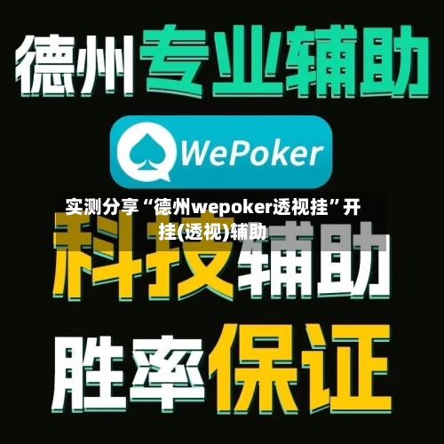 实测分享“德州wepoker透视挂	”开挂(透视)辅助-第2张图片
