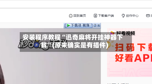 安装程序教程“迅奇麻将开挂神器下载”(原来确实是有插件)-第2张图片