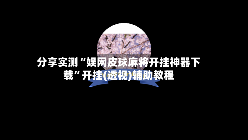 分享实测“娱网皮球麻将开挂神器下载”开挂(透视)辅助教程-第3张图片