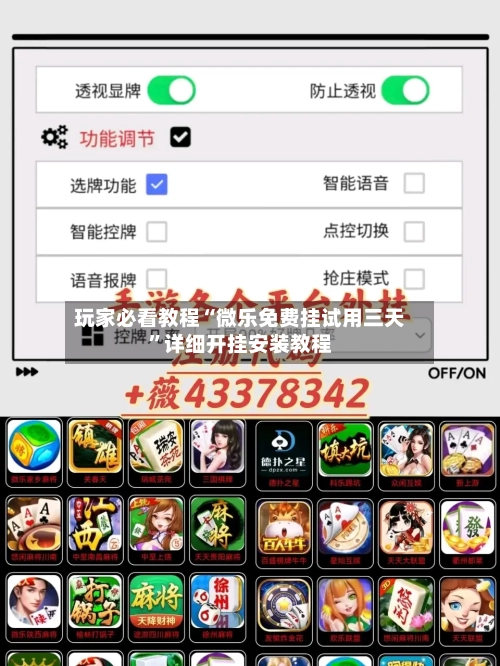 玩家必看教程“微乐免费挂试用三天”详细开挂安装教程