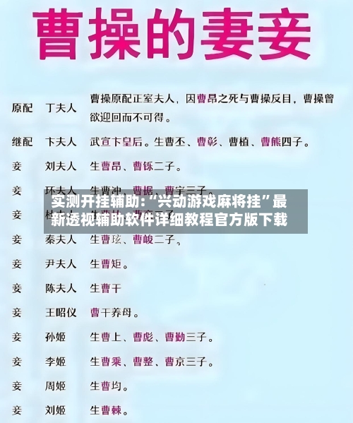 实测开挂辅助:“兴动游戏麻将挂”最新透视辅助软件详细教程官方版下载-第3张图片