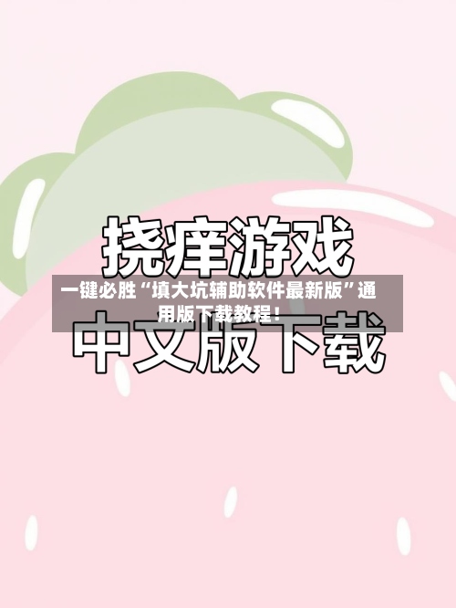 一键必胜“填大坑辅助软件最新版”通用版下载教程！