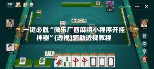 一键必胜“微乐广西麻将小程序开挂神器”(透视)辅助透视教程-第2张图片