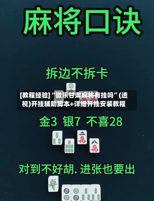 [教程经验]“微乐甘肃麻将有挂吗”(透视)开挂辅助脚本+详细开挂安装教程-第2张图片