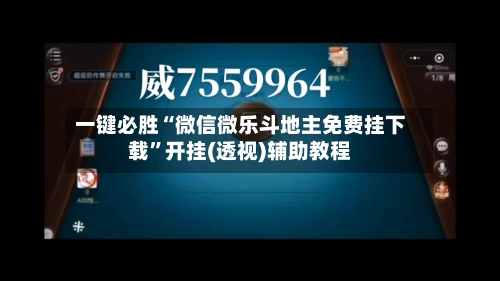 一键必胜“微信微乐斗地主免费挂下载”开挂(透视)辅助教程-第2张图片