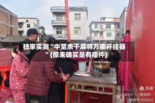 独家实测“中至余干麻将万能开挂器”(原来确实是有插件)-第2张图片