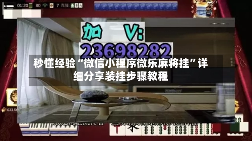 秒懂经验“微信小程序微乐麻将挂”详细分享装挂步骤教程-第2张图片