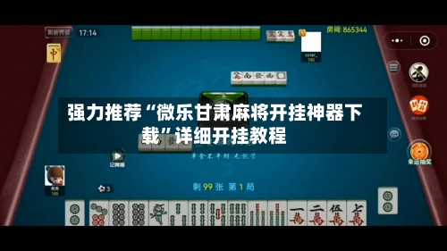 强力推荐“微乐甘肃麻将开挂神器下载	”详细开挂教程-第3张图片