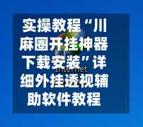 实操教程“川麻圈开挂神器下载安装	”详细外挂透视辅助软件教程-第2张图片
