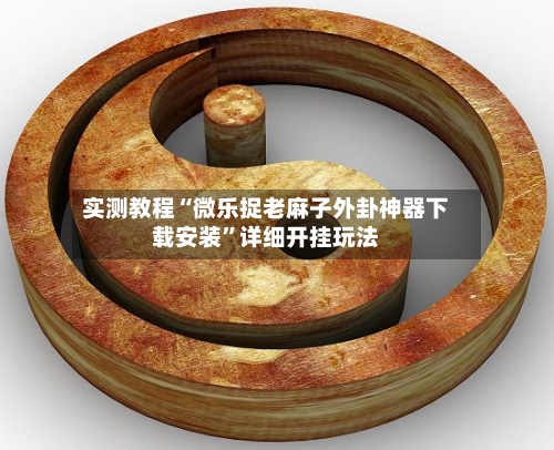 实测教程“微乐捉老麻子外卦神器下载安装”详细开挂玩法-第3张图片