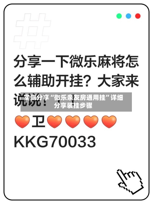 实测分享“微乐亲友房通用挂”详细分享装挂步骤